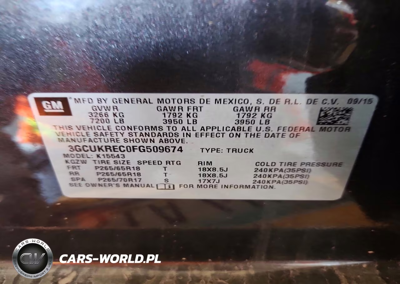 2015 Chevrolet Silverado K1500 Lt VIN:3GCUKREC0FG509674 - 12