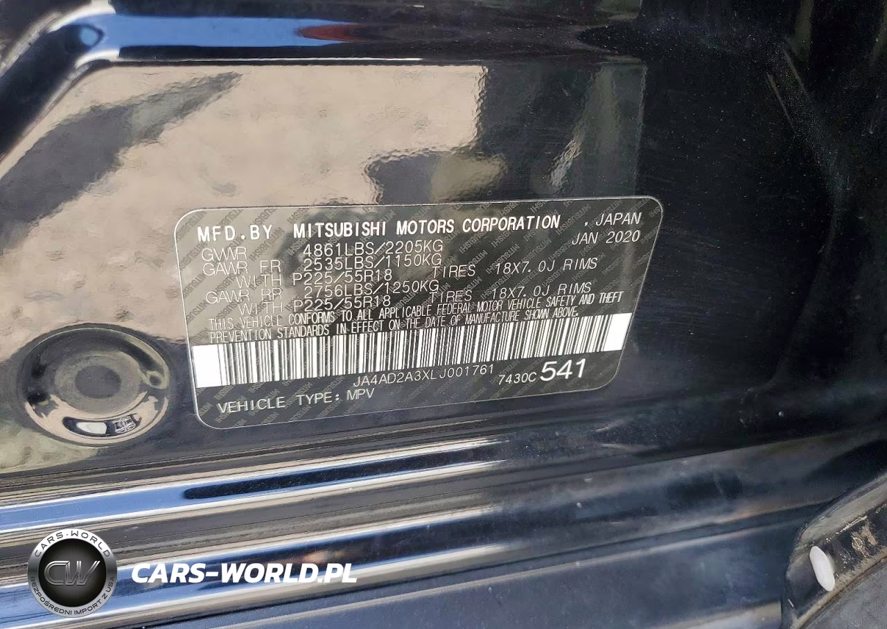 2020 Mitsubishi Outlander Es VIN:JA4AD2A3XLJ001761 - 13