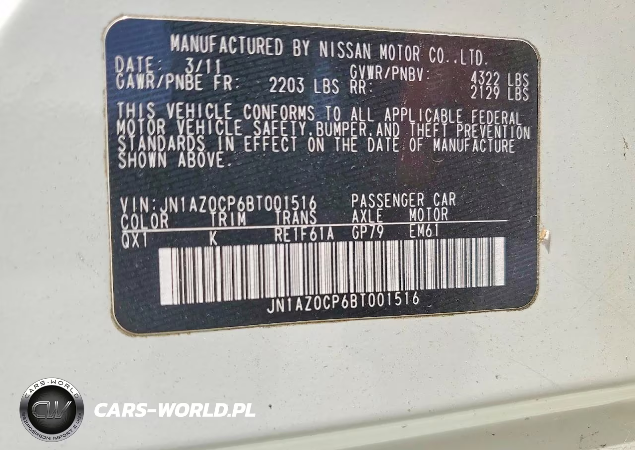2011 Nissan Leaf Sv VIN:JN1AZ0CP6BT001516 - 12