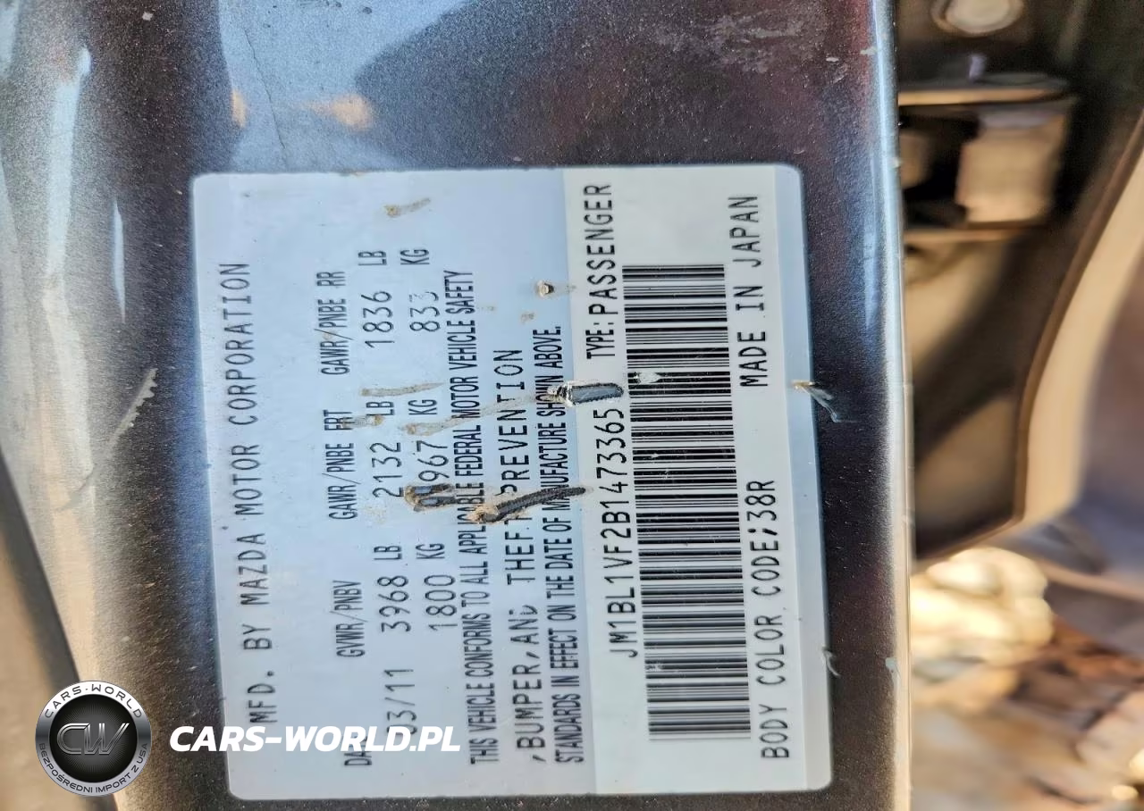 2011 Mazda 3 I VIN:JM1BL1VF2B1473365 - 13