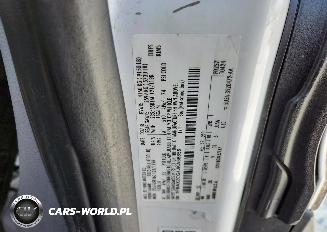 2018 Ford Transit T-350 VIN:1FBAX2CG4JKA68655 - 13