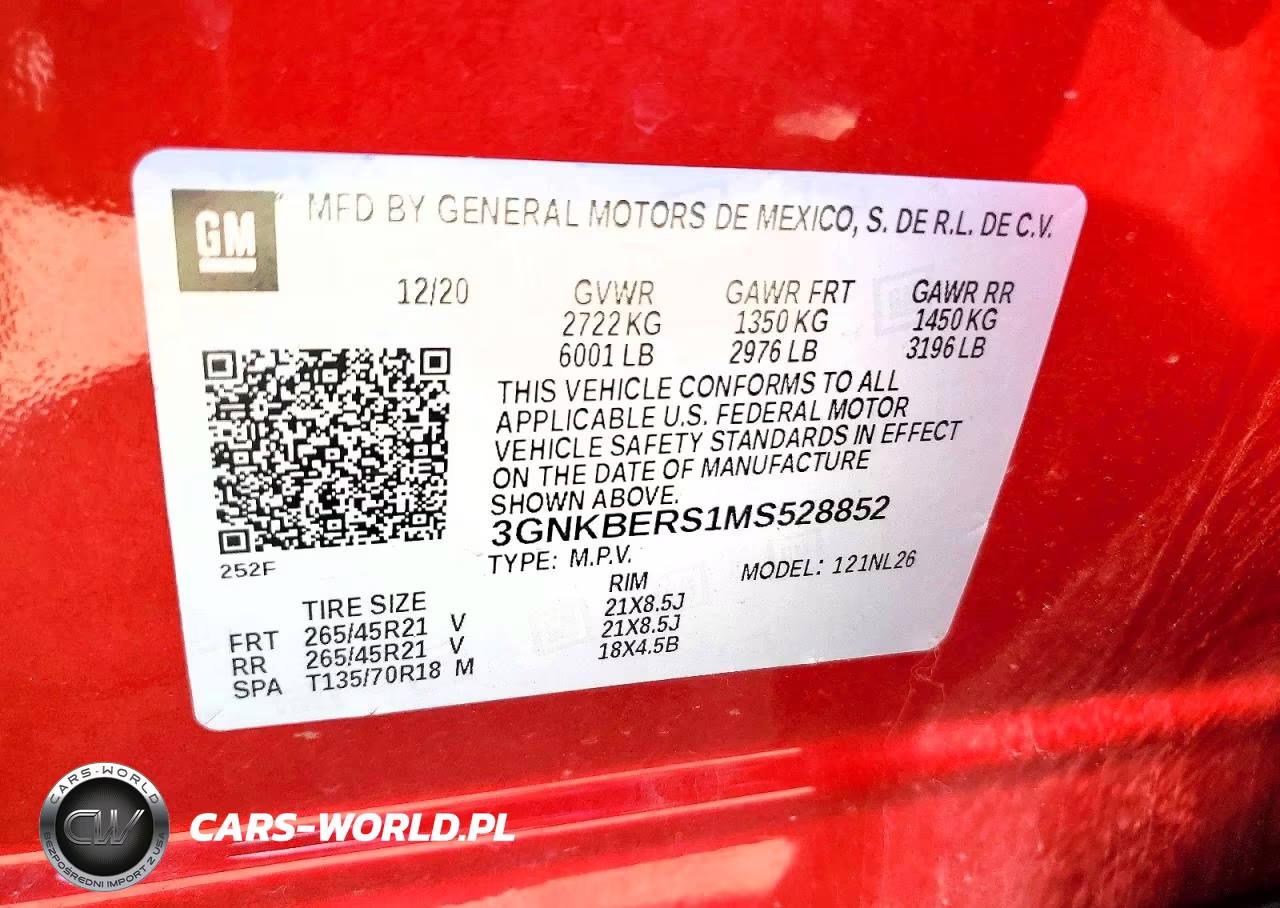 2021 Chevrolet Blazer Rs VIN:3GNKBERS1MS528852 - 13