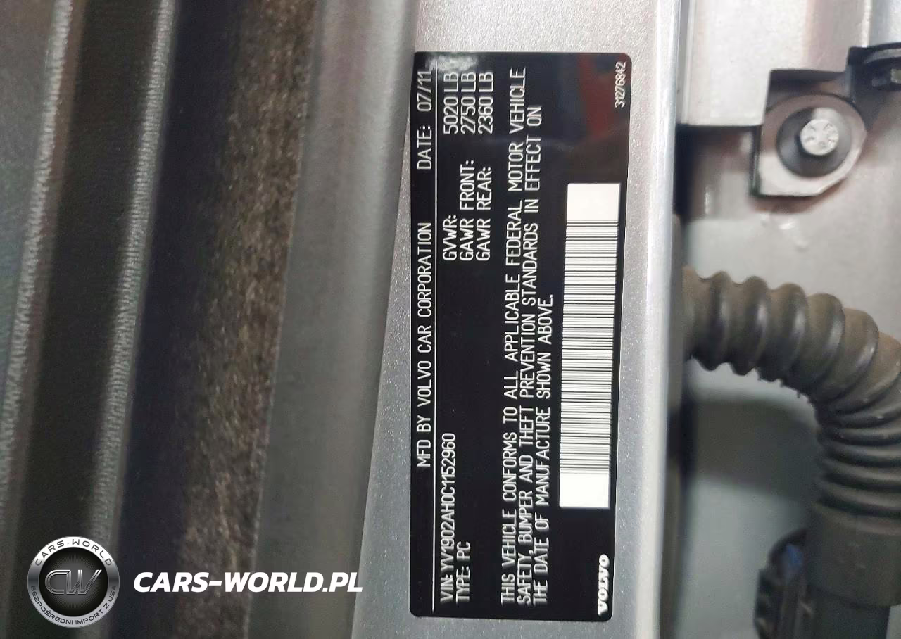 2012 Volvo S80 T6 VIN:YV1902AH0C1152960 - 12