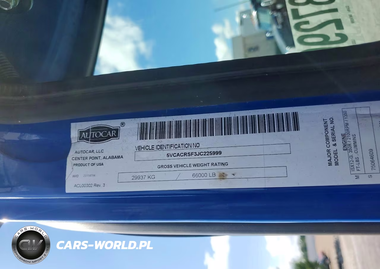 2018 Autocar Llc Xpeditor VIN:5VCACRSF3JC225999 - 11