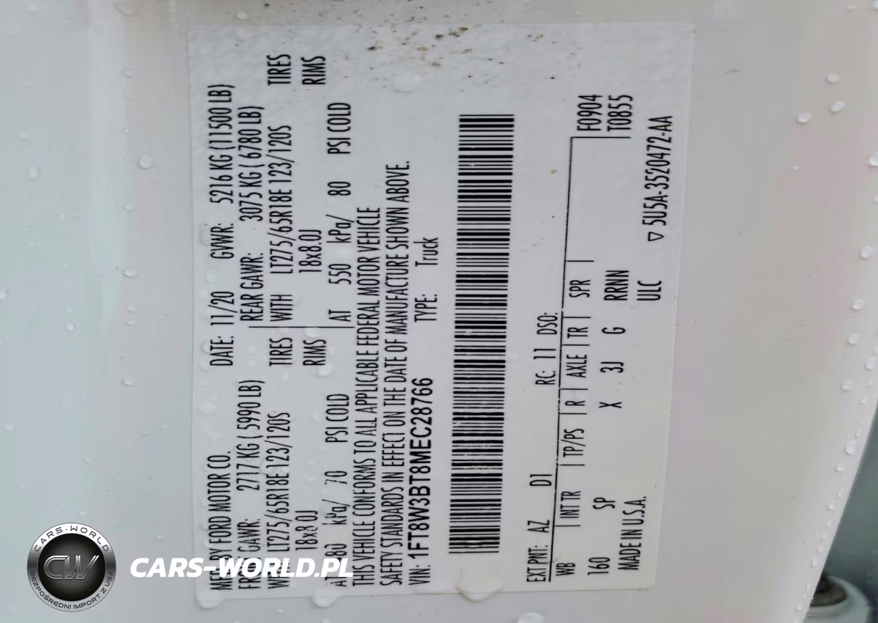 2021 Ford F350 Super Duty VIN:1FT8W3BT8MEC28766 - 13
