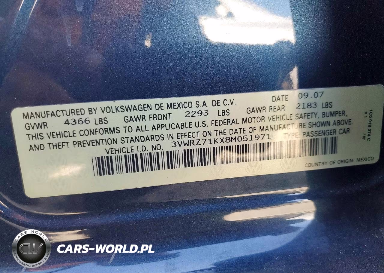 2008 Volkswagen Jetta Se VIN:3VWRZ71KX8M051971 - 13