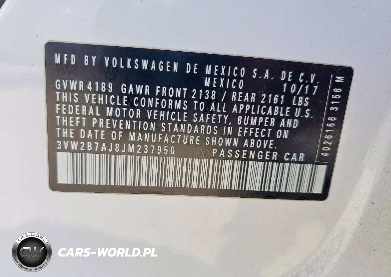2018 Volkswagen Jetta S VIN:3VW2B7AJ8JM237950 - 12
