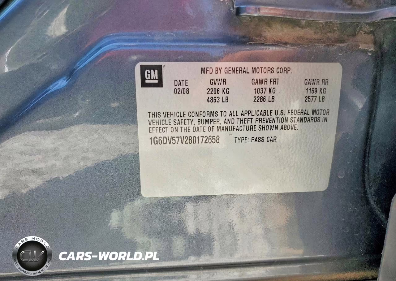 2008 Cadillac Cts VIN:1G6DV57V280172658 - 12