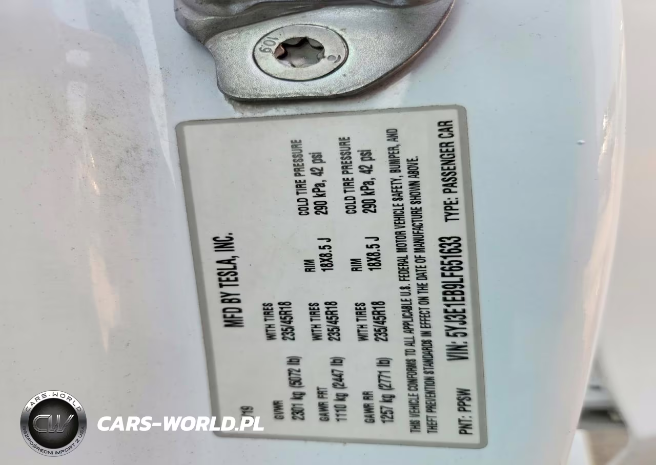 2020 Tesla Model 3 VIN:5YJ3E1EB9LF651633 - 12