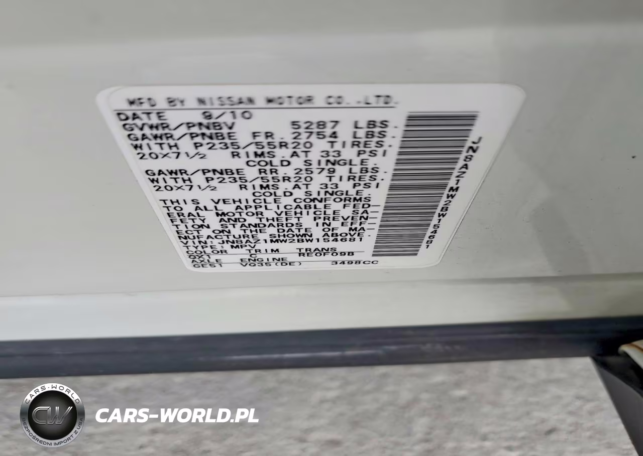 2011 Nissan Murano S VIN:JN8AZ1MW2BW154681 - 13