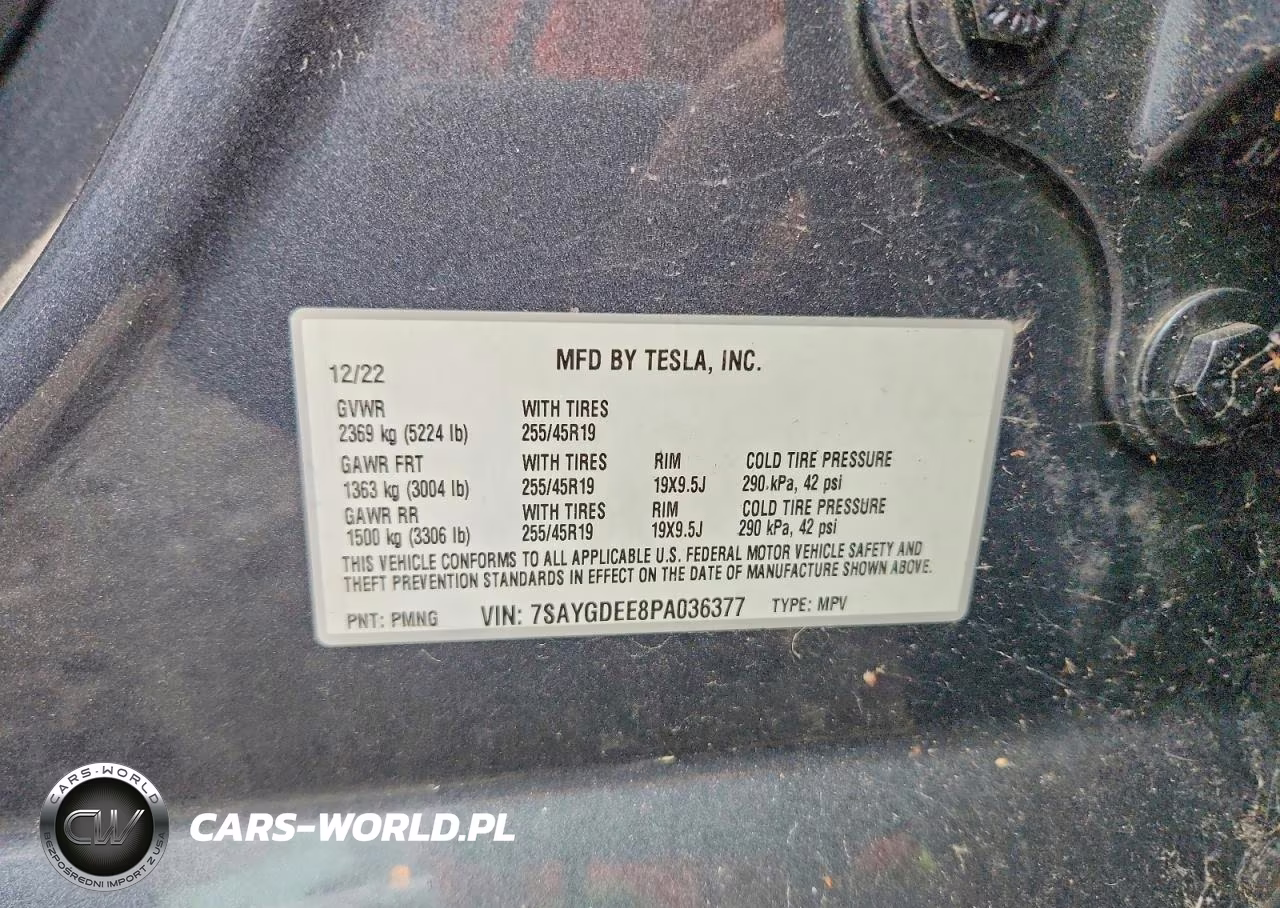 2023 Tesla Model Y VIN:7SAYGDEE8PA036377 - 13