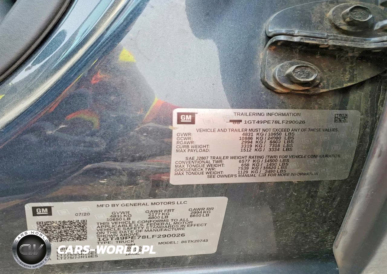 2020 GMC Sierra K2500 At4 VIN:1GT49PE78LF290026 - 13