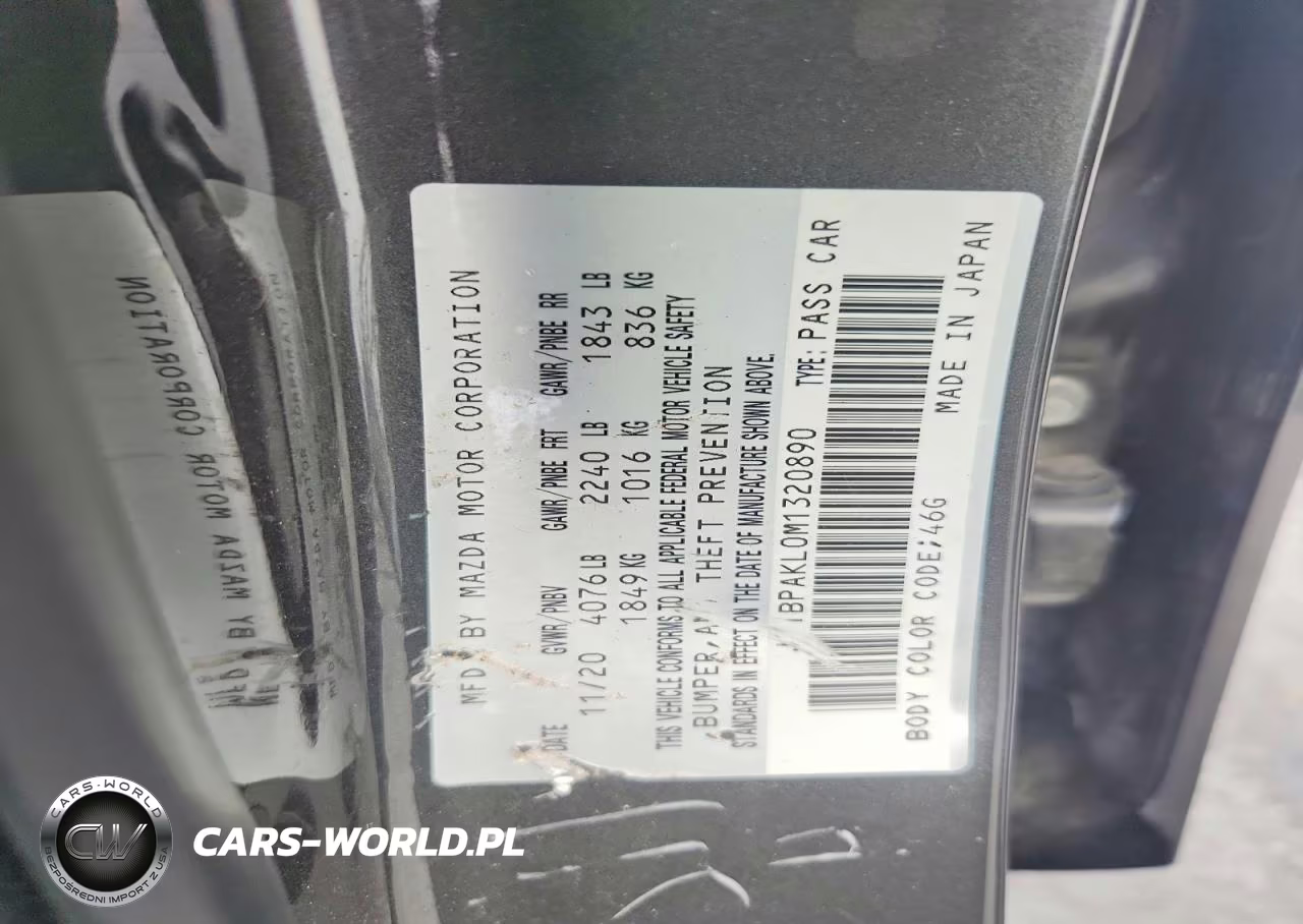 2021 Mazda 3 Select VIN:JM1BPAKL0M1320890 - 13