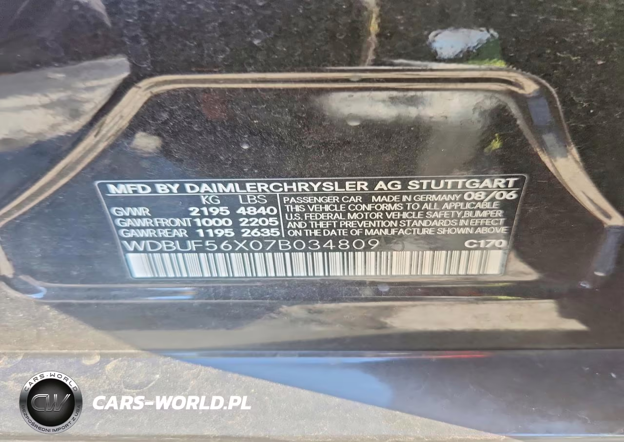 2007 Mercedes-Benz E 350 VIN:WDBUF56X07B034809 - 12