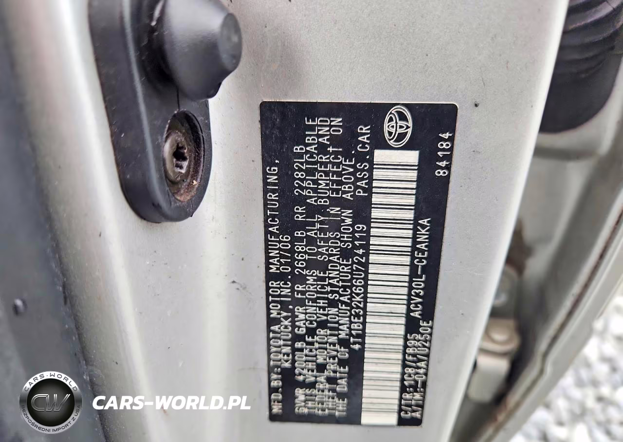 2006 Toyota Camry Le VIN:4T1BE32K66U724119 - 12