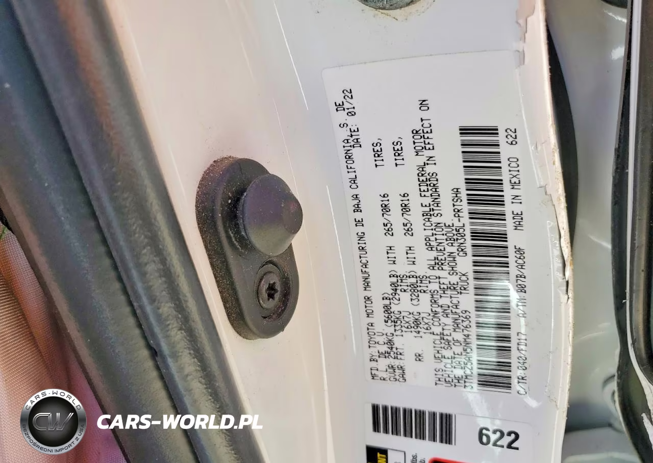 2022 Toyota Tacoma Trd Off-Road VIN:3TMCZ5AN5NM476369 - 12
