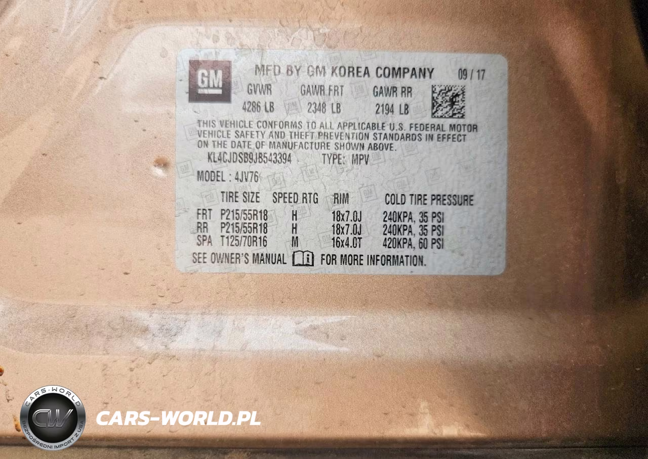 2018 Buick Encore VIN:KL4CJDSB9JB543394 - 13