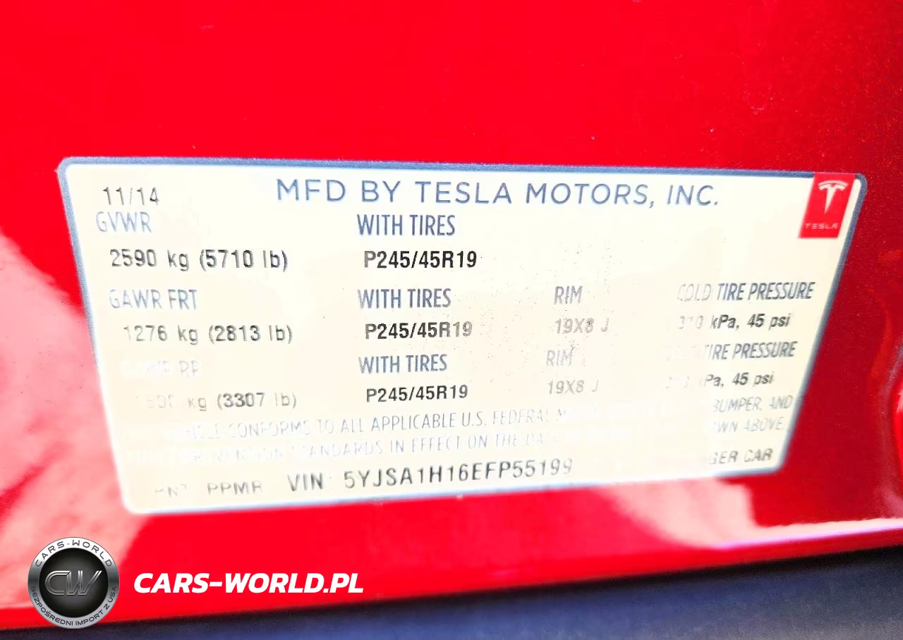 2014 Tesla Model S VIN:5YJSA1H16EFP55199 - 12