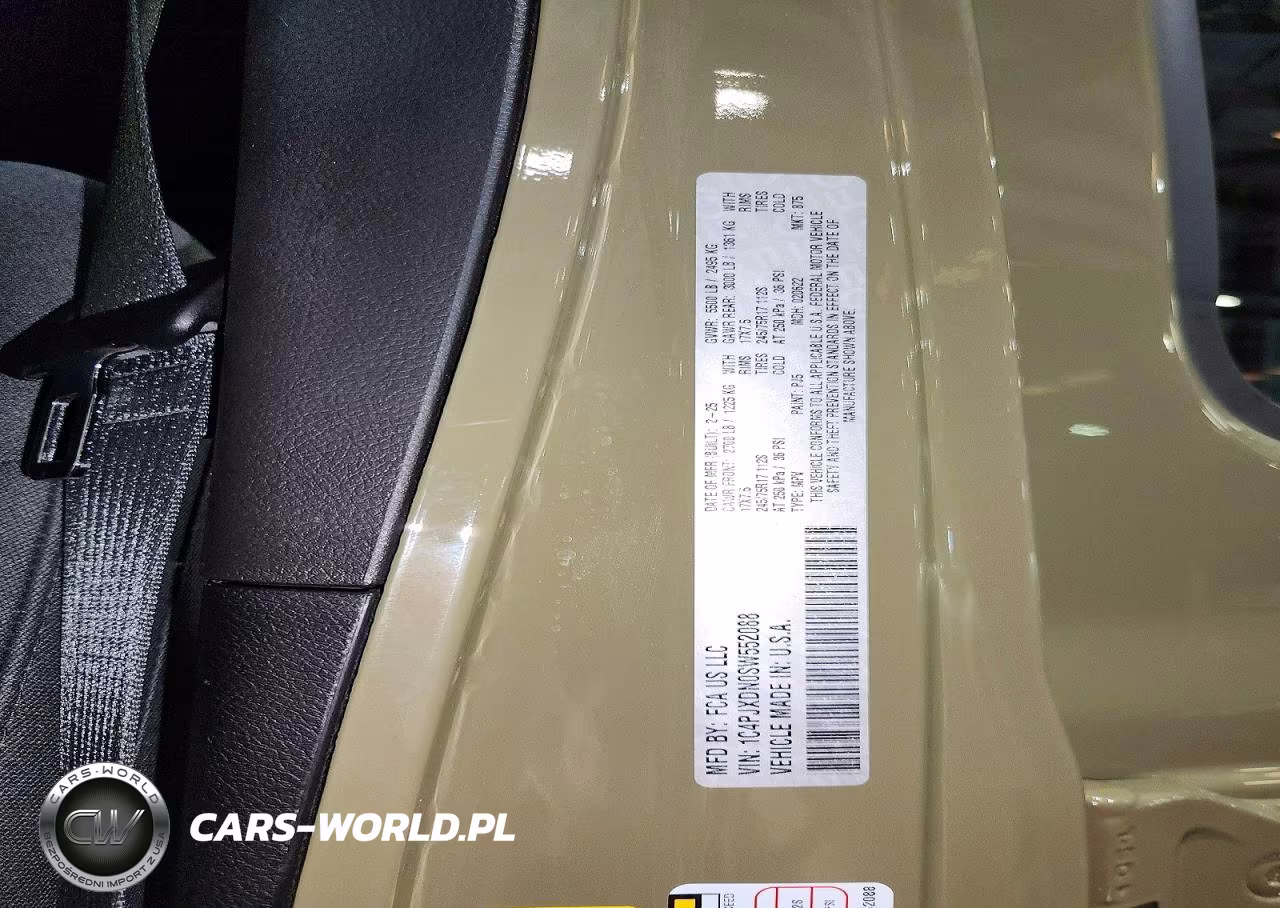 2025 Jeep Wrangler Sport VIN:1C4PJXDN0SW552088 - 12
