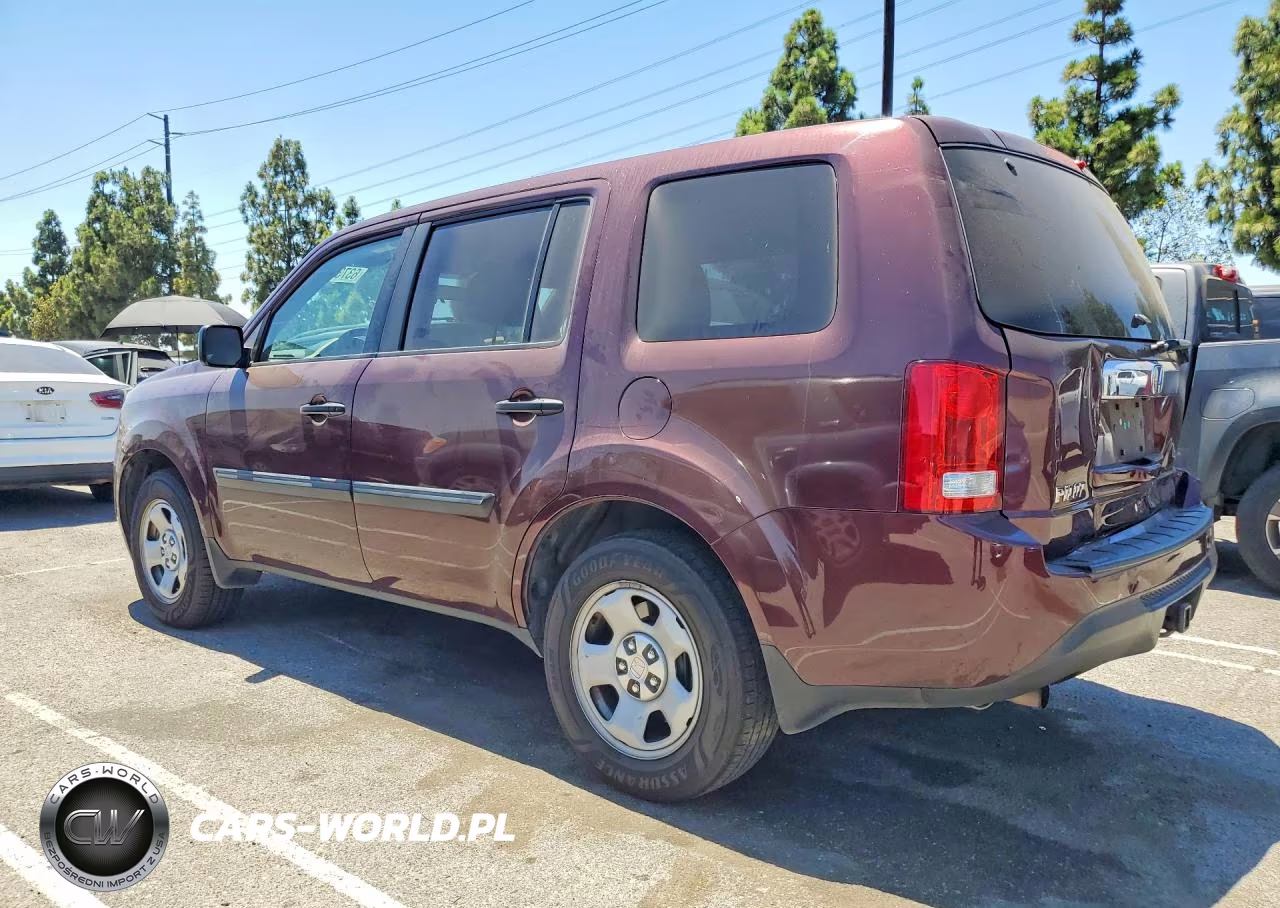 2013 Honda Pilot Lx VIN:5FNYF3H27DB022013 - 2