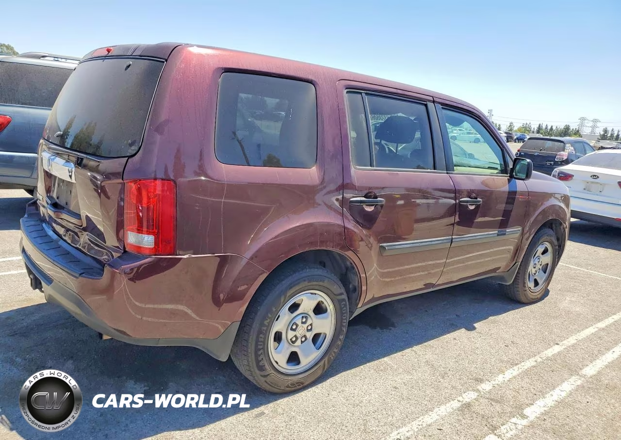 2013 Honda Pilot Lx VIN:5FNYF3H27DB022013 - 3