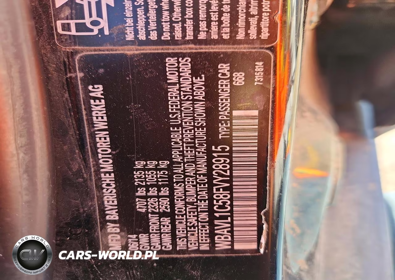 2015 BMW X1 xDrive28I VIN:WBAVL1C58FVY28915 - 12