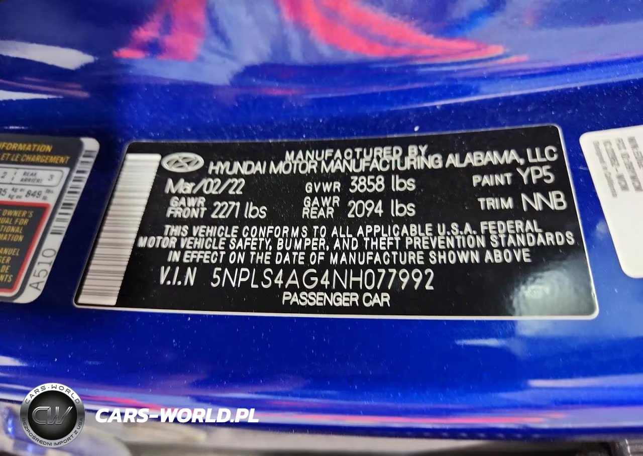 2022 Hyundai Elantra Sel VIN:5NPLS4AG4NH077992 - 12