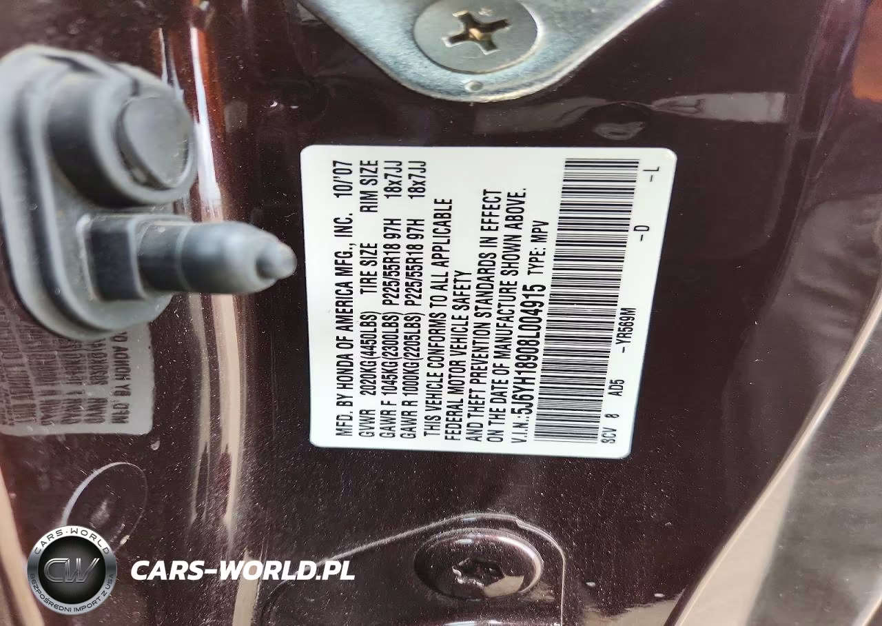 2008 Honda Element Sc VIN:5J6YH18908L004915 - 12
