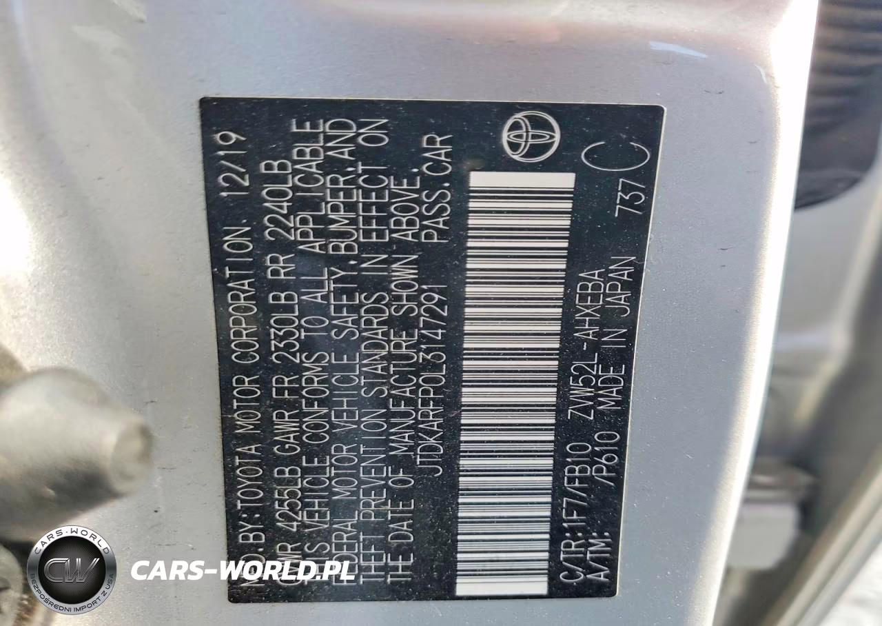 2020 Toyota Prius Prime Le VIN:JTDKARFP0L3147291 - 12