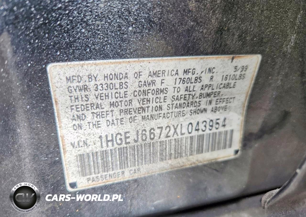 1999 Honda Civic Lx VIN:1HGEJ6672XL043954 - 12