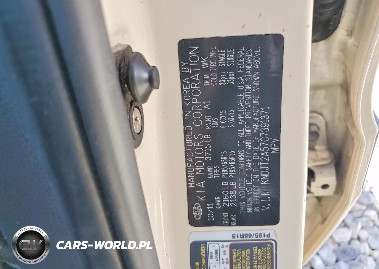 2012 Kia Soul Base VIN:KNDJT2A57C7391371 - 12