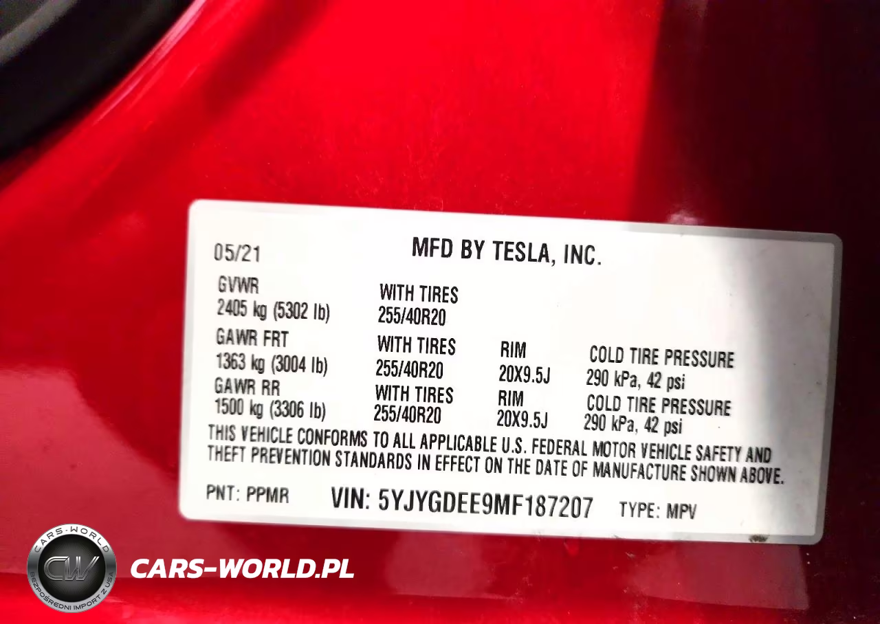 2021 Tesla Model Y VIN:5YJYGDEE9MF187207 - 13