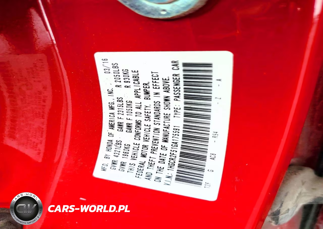 2016 Honda Accord Sport VIN:1HGCR2F51GA175591 - 13