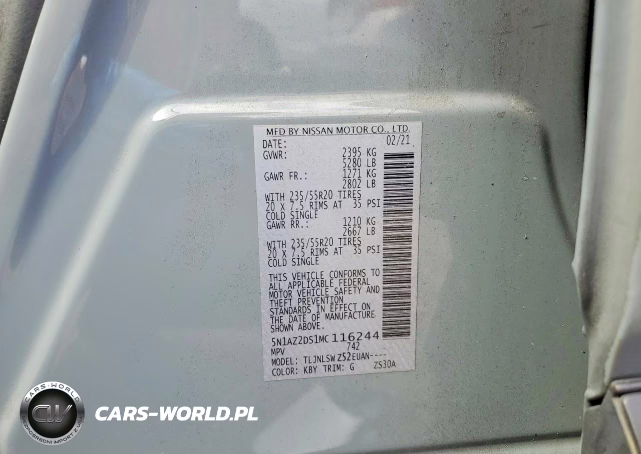 2021 Nissan Murano Platinum VIN:5N1AZ2DS1MC116244 - 13