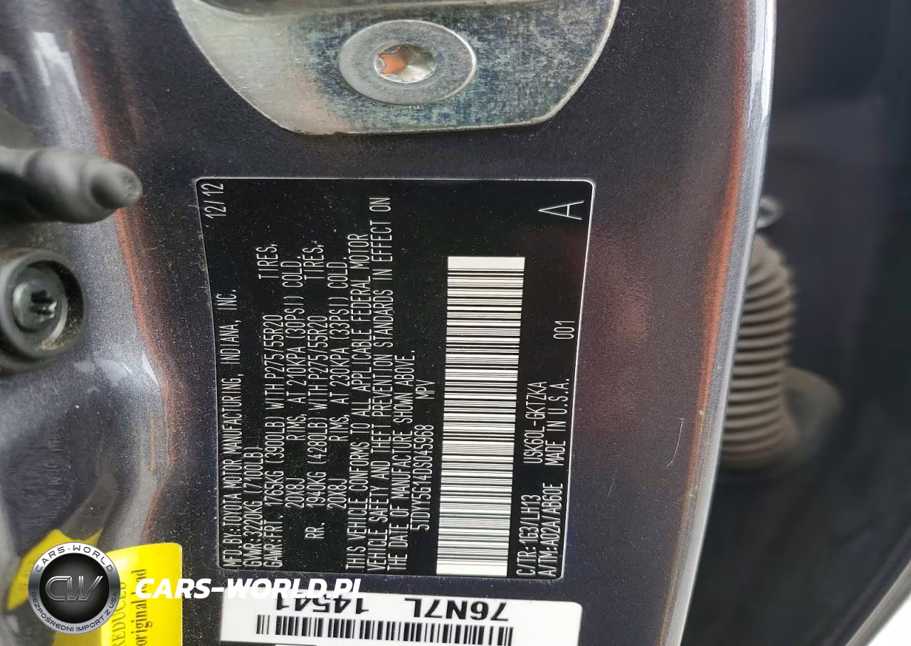 2013 Toyota Sequoia Platinum VIN:5TDYY5G14DS045968 - 12