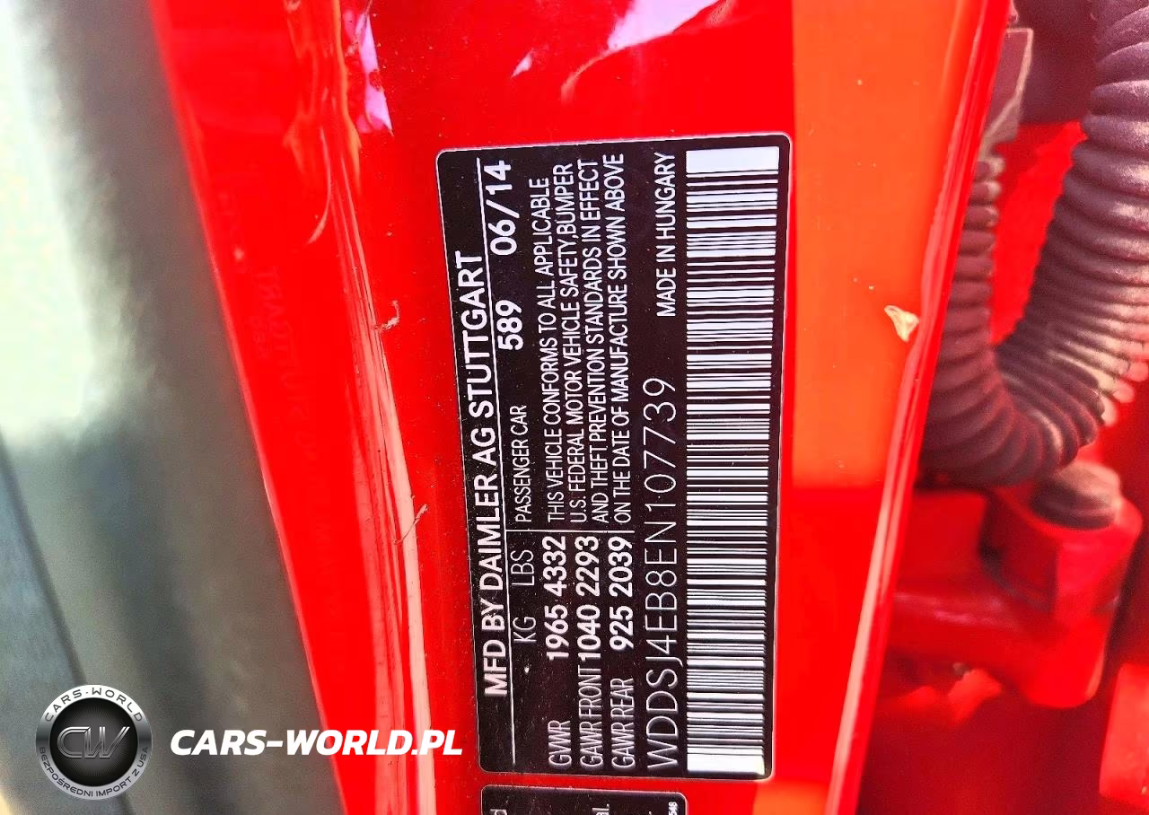 2014 Mercedes-Benz Cla 250 VIN:WDDSJ4EB8EN107739 - 12