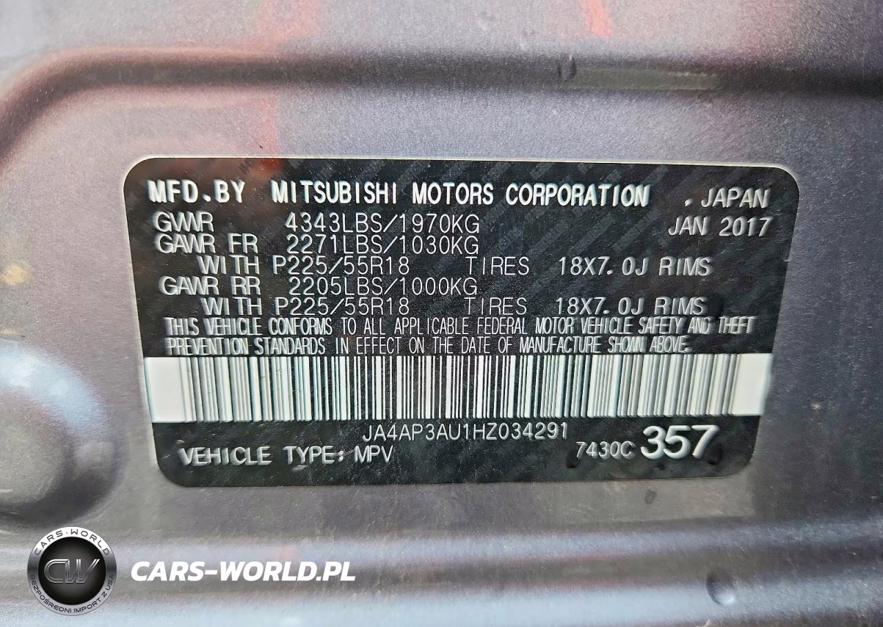 2017 Mitsubishi Outlander Sport Es VIN:JA4AP3AU1HZ034291 - 13