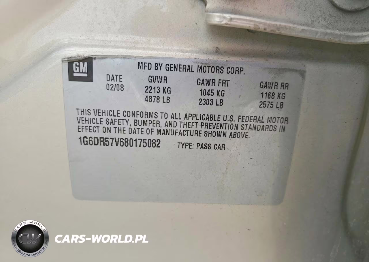 2008 Cadillac Cts Hi Feature V6 VIN:1G6DR57V680175082 - 12