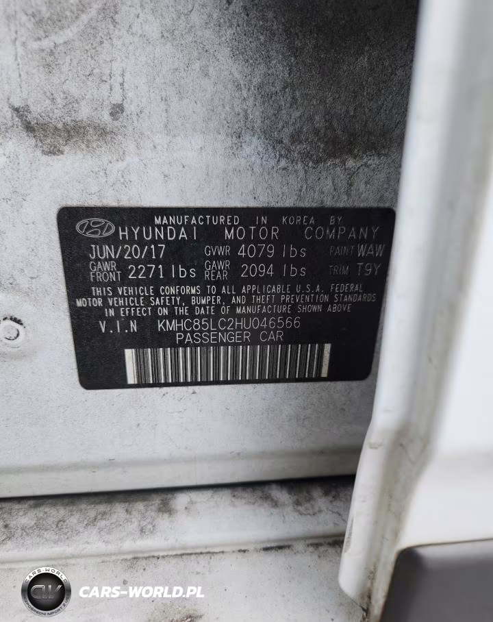 2017 Hyundai Ioniq Limited VIN:KMHC85LC2HU046566 - 12