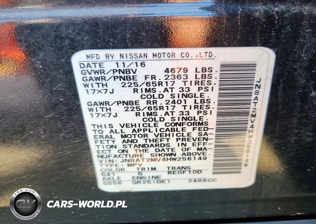 2017 Nissan Rogue S VIN:JN8AT2MV4HW256149 - 13