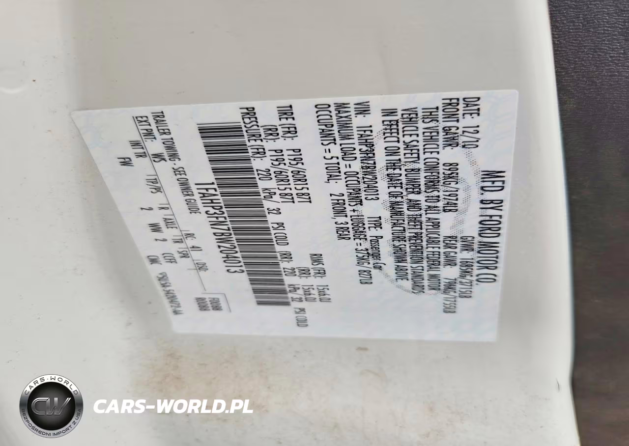 2011 Ford Focus Se VIN:1FAHP3FN7BW204013 - 12