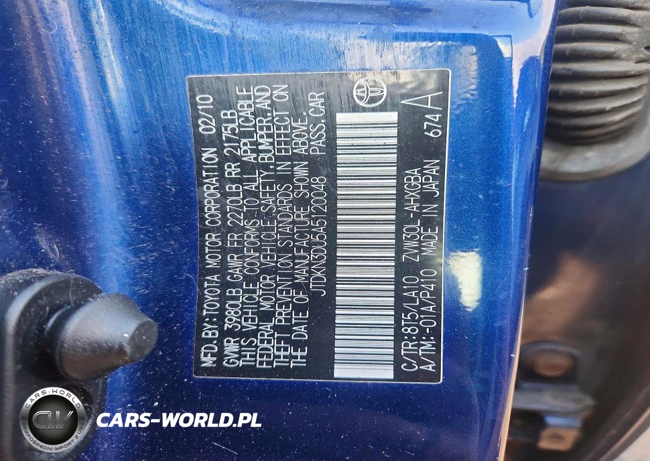 2010 Toyota Prius Iv VIN:JTDKN3DU5A5120048 - 12