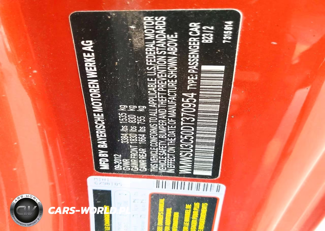 2013 Mini Cooper VIN:WMWSU3C50DT370954 - 13