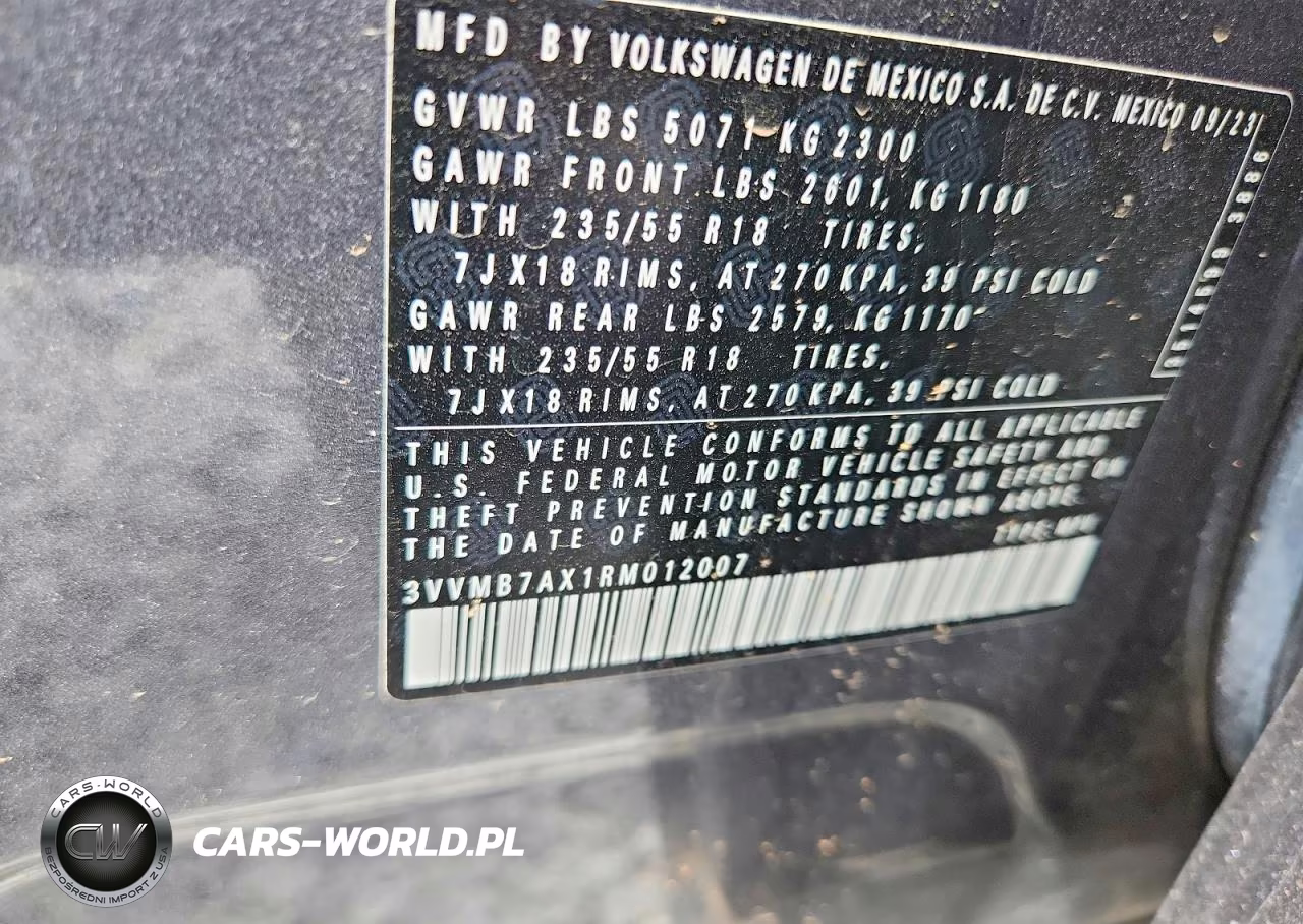 2024 Volkswagen Tiguan Se VIN:3VVMB7AX1RM012007 - 13