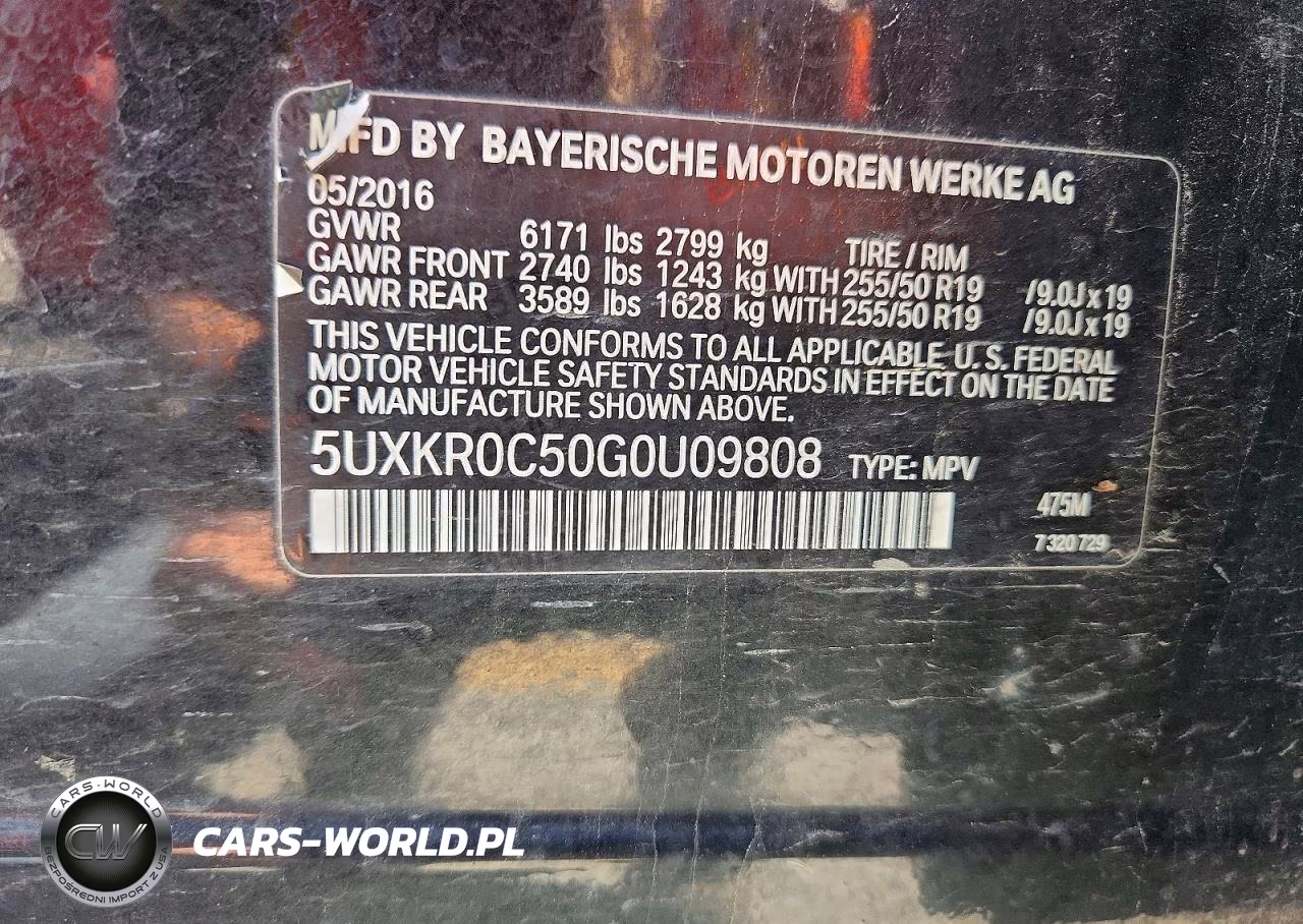 2016 BMW X5 xDrive35I VIN:5UXKR0C50G0U09808 - 13