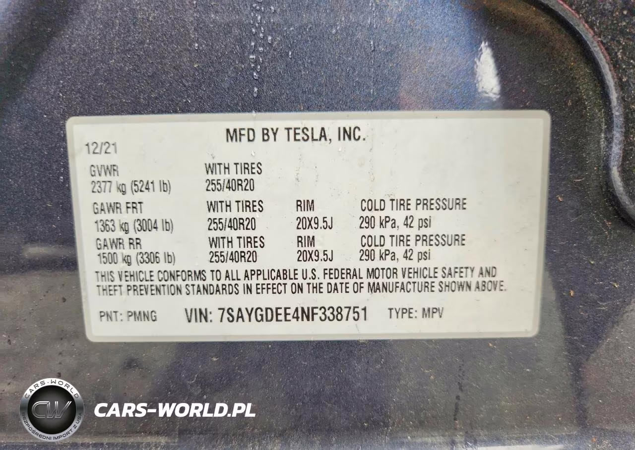 2022 Tesla Model Y VIN:7SAYGDEE4NF338751 - 13