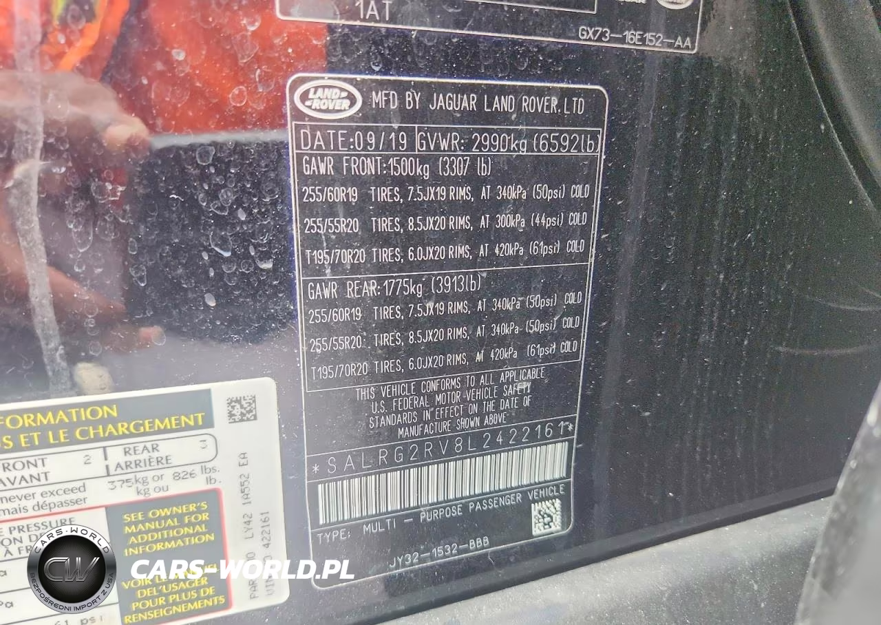 2020 Land Rover Discovery Se VIN:SALRG2RV8L2422161 - 14