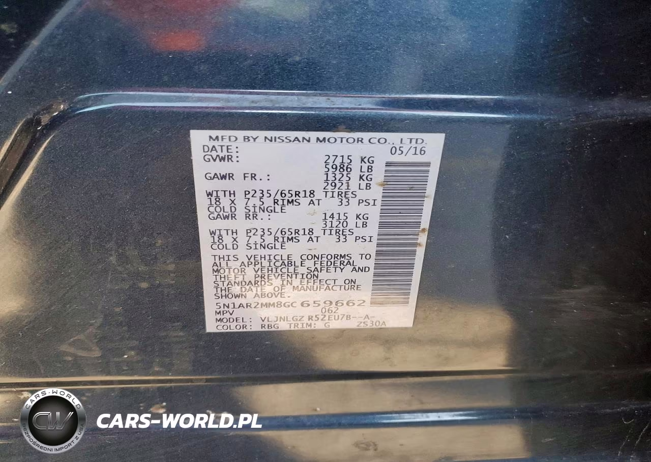 2016 Nissan Pathfinder Sl VIN:5N1AR2MM8GC659662 - 14
