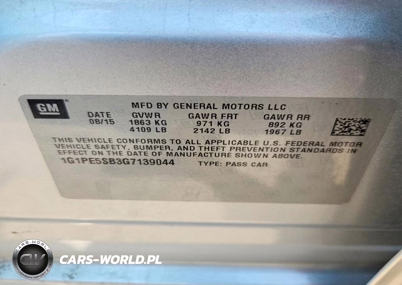 2016 Chevrolet Cruze Limited Lt VIN:1G1PE5SB3G7139044 - 12
