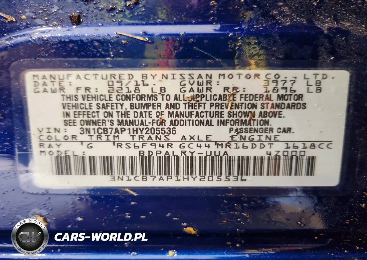 2017 Nissan Sentra Sr Turbo VIN:3N1CB7AP1HY205536 - 12